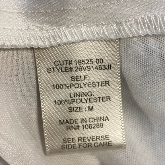 Row A Women’s Cream Floral Long Sleeve Sweetheart Dress, Lined, elastic waist, M - Picture 6 of 10